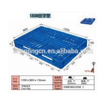 Palette en plastique robuste à face unique et 4 voies d&#39;entrée